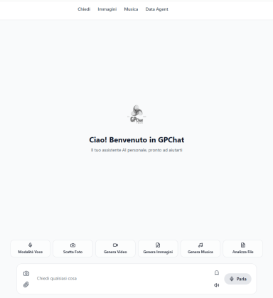 GPChat Logo of ChatGPT with a minimalist design and options for user interface settings.